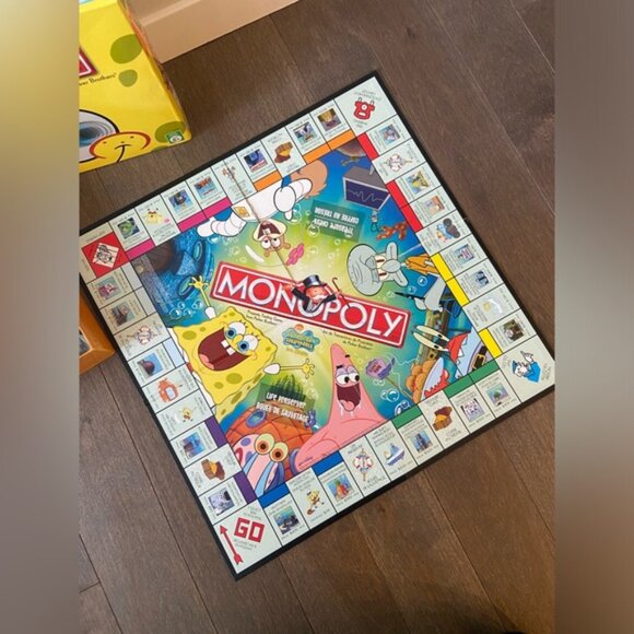 2005 SpongeBob monopoly COMPLETE LIKE NEW - Picture 2 of 4